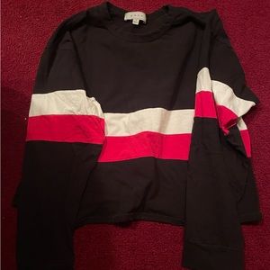 Gaze Crop Top Long Sleeve, Size Medium, Women’s Top